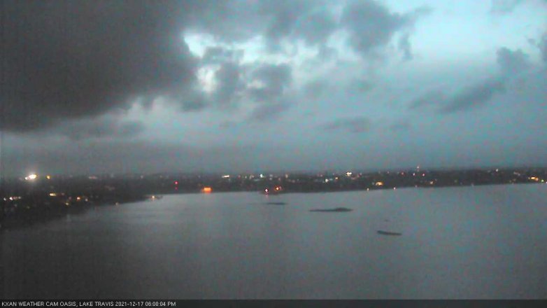 Lake Travis webcam, December 17, 2021 6:00 PM CT