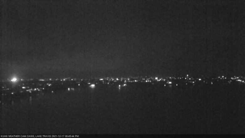 Lake Travis webcam, December 17, 2021 6:45 PM CT