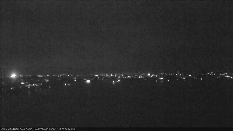 Lake Travis webcam, December 17, 2021 7:00 PM CT
