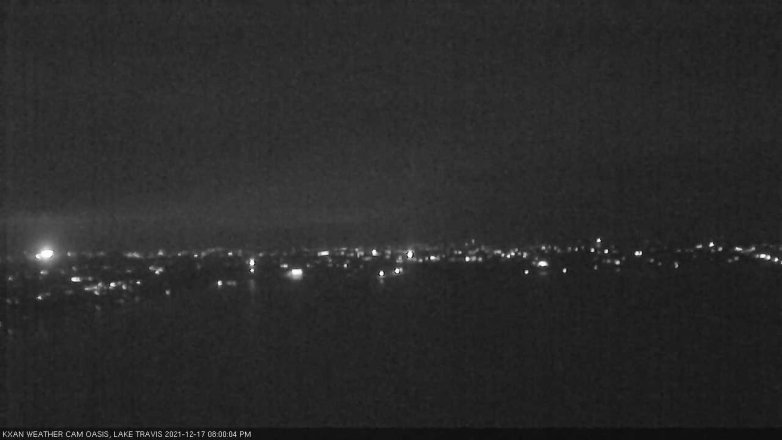 Lake Travis webcam, December 17, 2021 8:00 PM CT