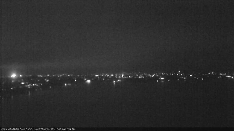 Lake Travis webcam, December 17, 2021 8:25 PM CT