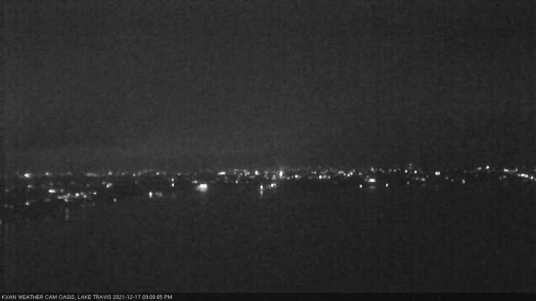 Lake Travis webcam, December 17, 2021 9:00 PM CT