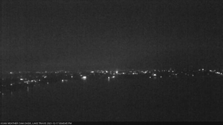 Lake Travis webcam, December 17, 2021 9:45 PM CT