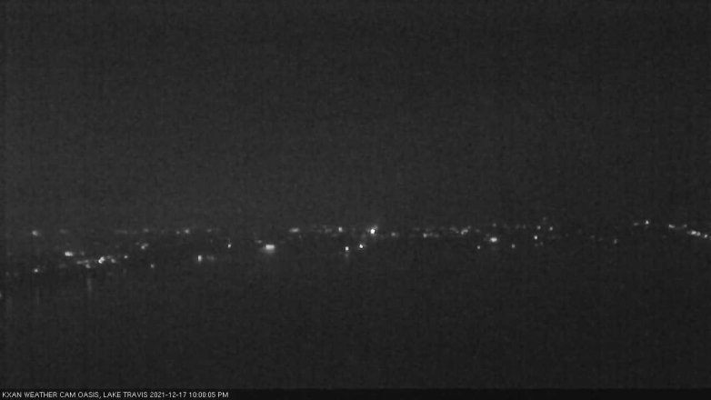Lake Travis webcam, December 17, 2021 10:00 PM CT