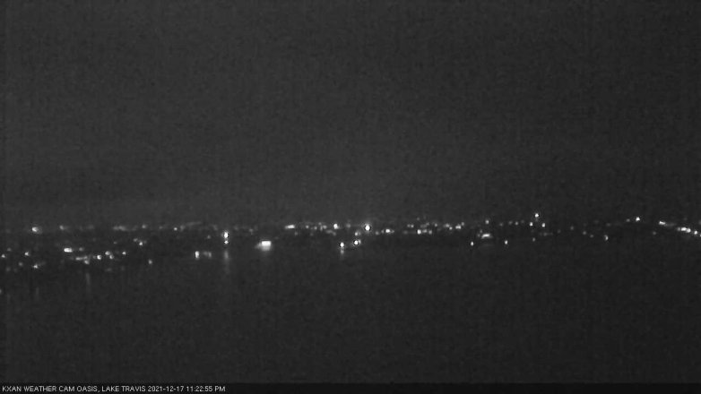 Lake Travis webcam, December 17, 2021 11:25 PM CT