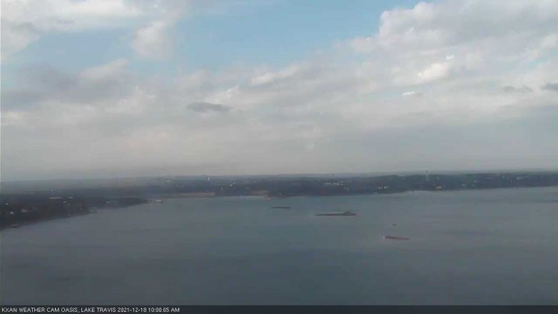 Lake Travis webcam, December 18, 2021 10:00 AM CT