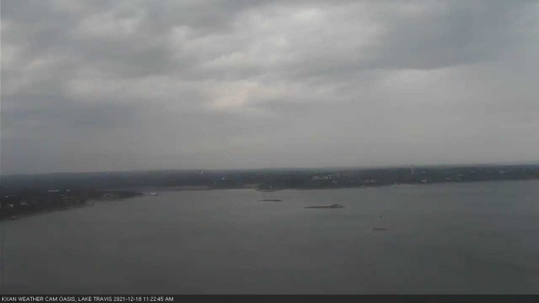 Lake Travis webcam, December 18, 2021 11:25 AM CT