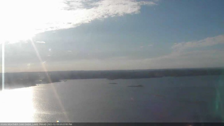 Lake Travis webcam, December 18, 2021 3:25 PM CT