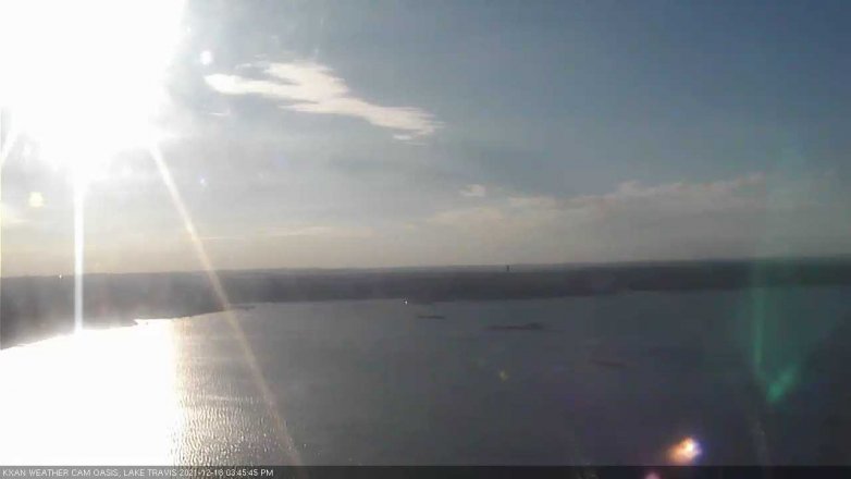 Lake Travis webcam, December 18, 2021 3:45 PM CT