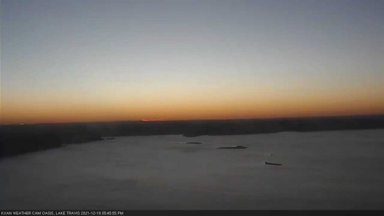 Lake Travis webcam, December 18, 2021 5:45 PM CT