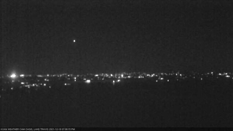 Lake Travis webcam, December 18, 2021 7:00 PM CT
