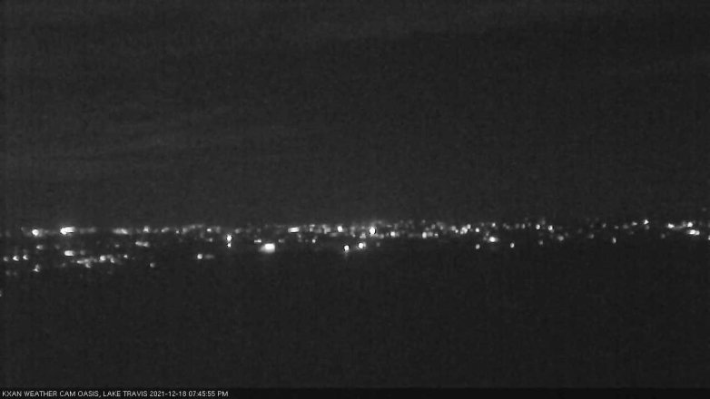 Lake Travis webcam, December 18, 2021 7:45 PM CT