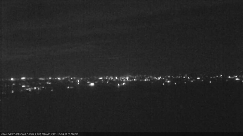 Lake Travis webcam, December 18, 2021 8:00 PM CT