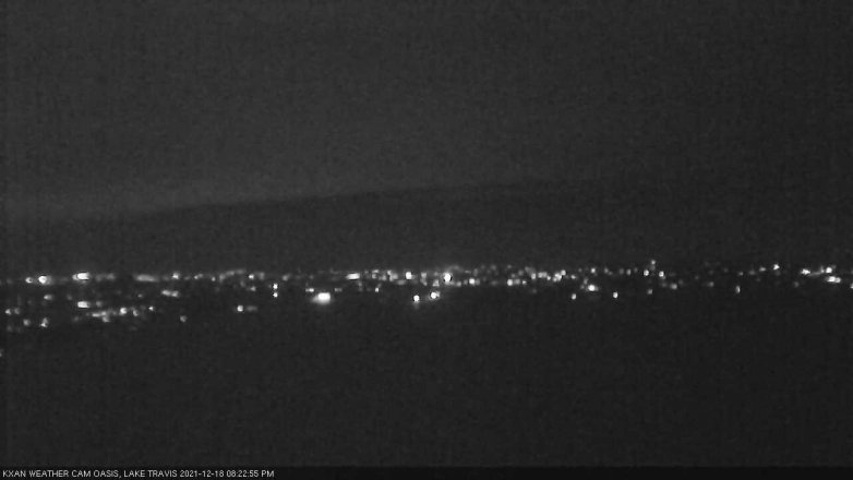 Lake Travis webcam, December 18, 2021 8:25 PM CT