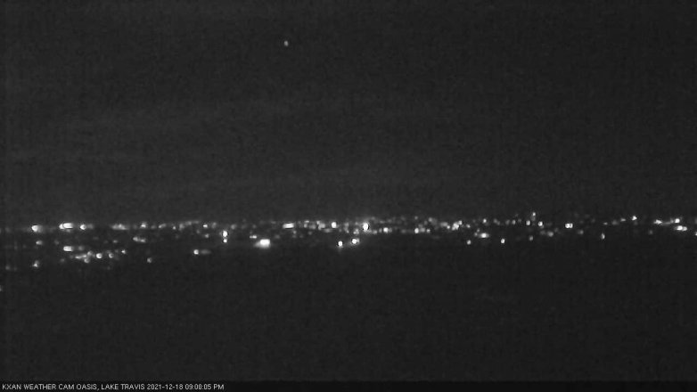 Lake Travis webcam, December 18, 2021 9:00 PM CT