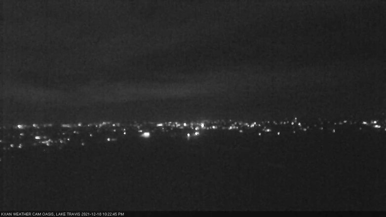 Lake Travis webcam, December 18, 2021 10:25 PM CT