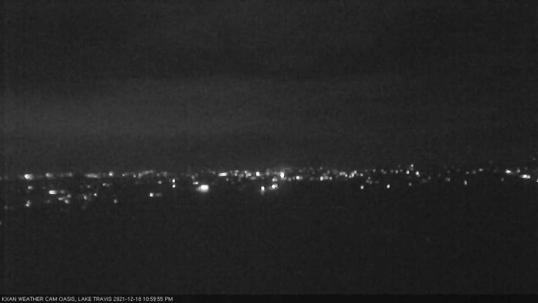 Lake Travis webcam, December 18, 2021 11:00 PM CT