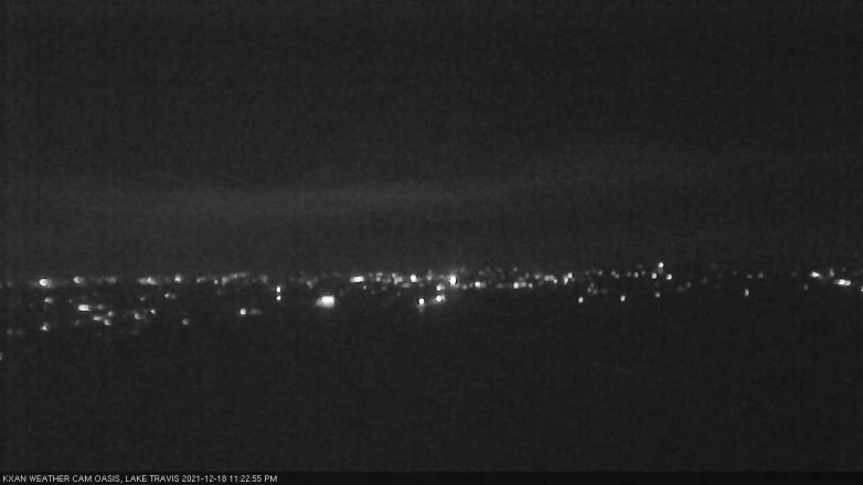 Lake Travis webcam, December 18, 2021 11:25 PM CT