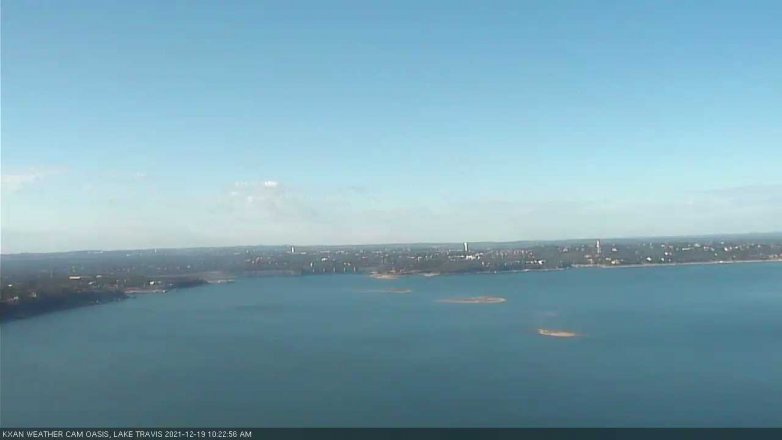 Lake Travis webcam, December 19, 2021 10:25 AM CT