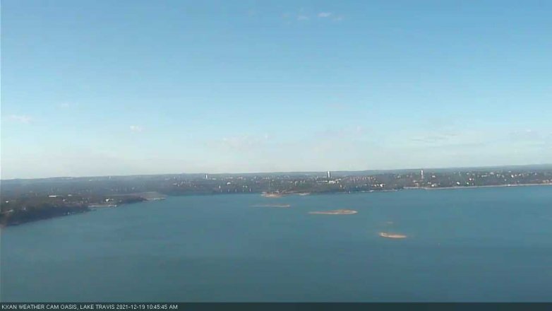 Lake Travis webcam, December 19, 2021 10:45 AM CT