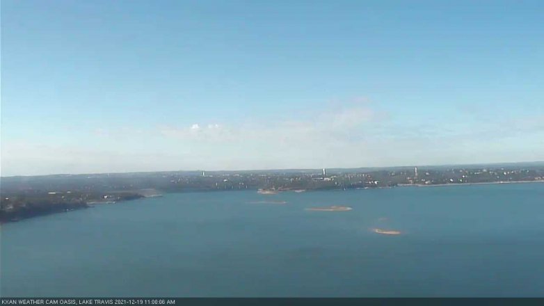 Lake Travis webcam, December 19, 2021 11:00 AM CT