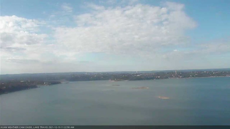 Lake Travis webcam, December 19, 2021 11:25 AM CT