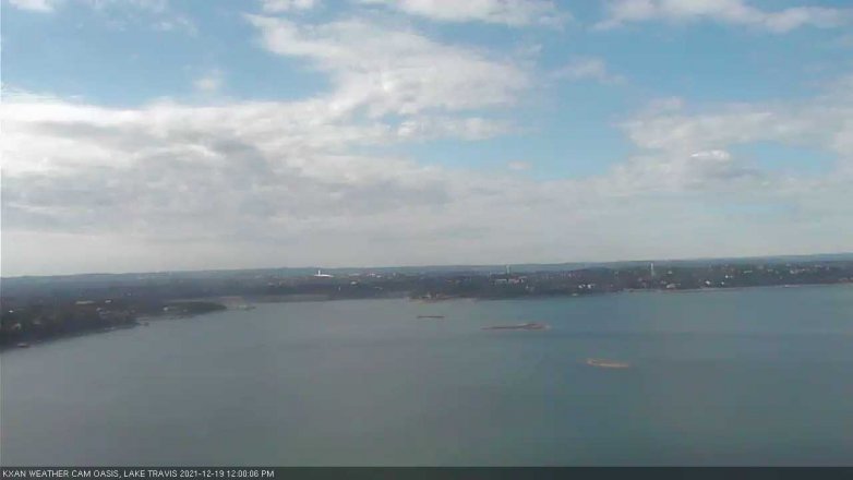 Lake Travis webcam, December 19, 2021 12:00 PM CT