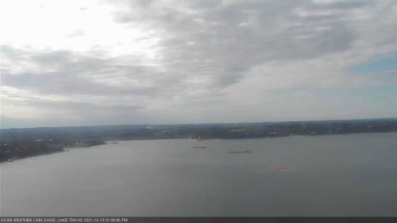 Lake Travis webcam, December 19, 2021 1:00 PM CT