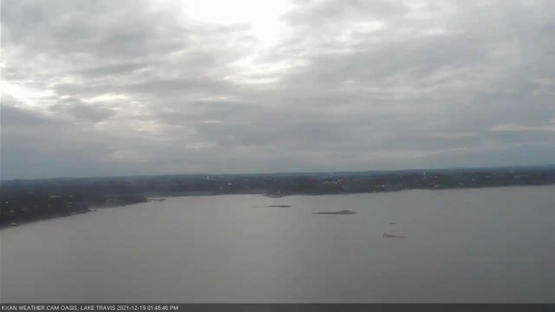 Lake Travis webcam, December 19, 2021 1:45 PM CT