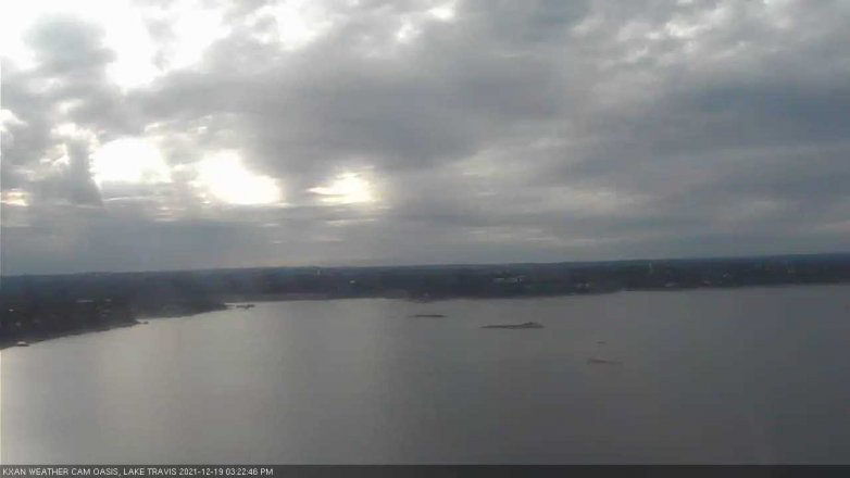 Lake Travis webcam, December 19, 2021 3:25 PM CT