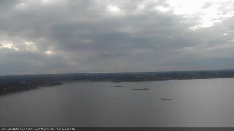 Lake Travis webcam, December 19, 2021 4:00 PM CT