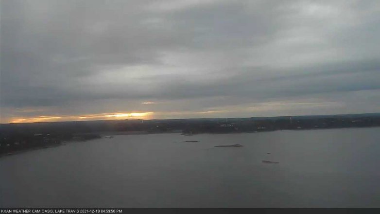 Lake Travis webcam, December 19, 2021 5:00 PM CT
