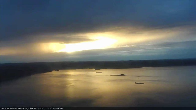 Lake Travis webcam, December 19, 2021 5:25 PM CT