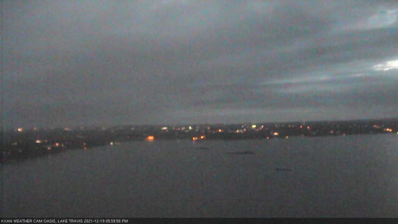 Lake Travis webcam, December 19, 2021 6:00 PM CT