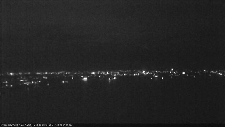 Lake Travis webcam, December 19, 2021 6:45 PM CT