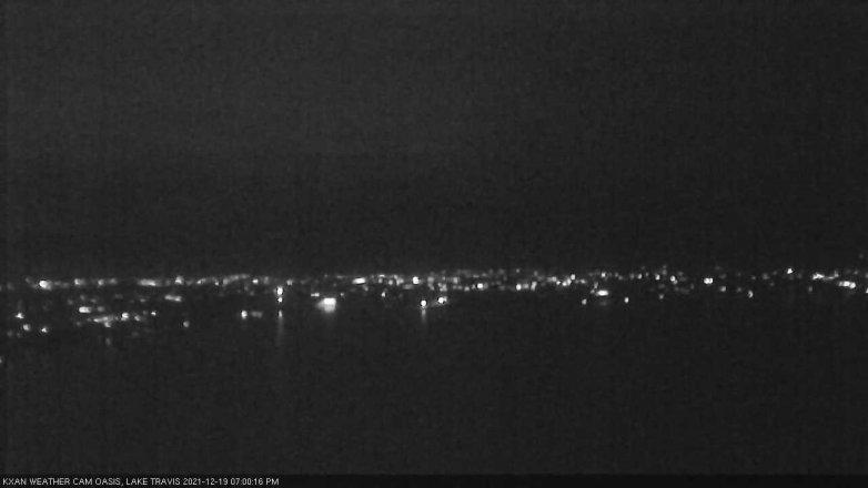 Lake Travis webcam, December 19, 2021 7:00 PM CT