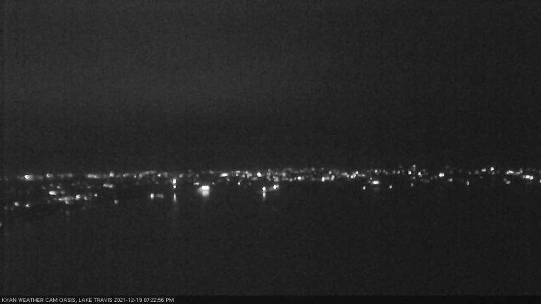 Lake Travis webcam, December 19, 2021 7:25 PM CT