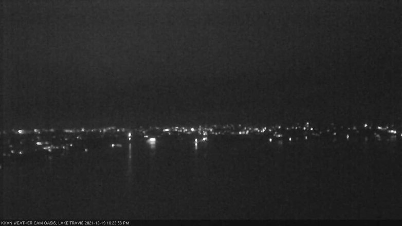 Lake Travis webcam, December 19, 2021 10:25 PM CT
