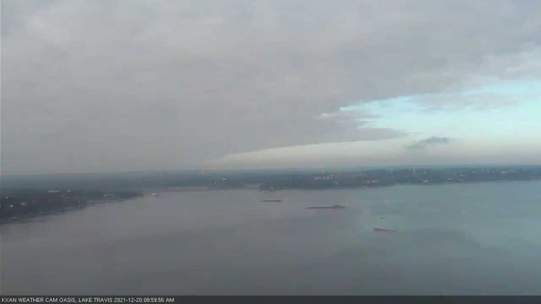 Lake Travis webcam, December 20, 2021 9:00 AM CT