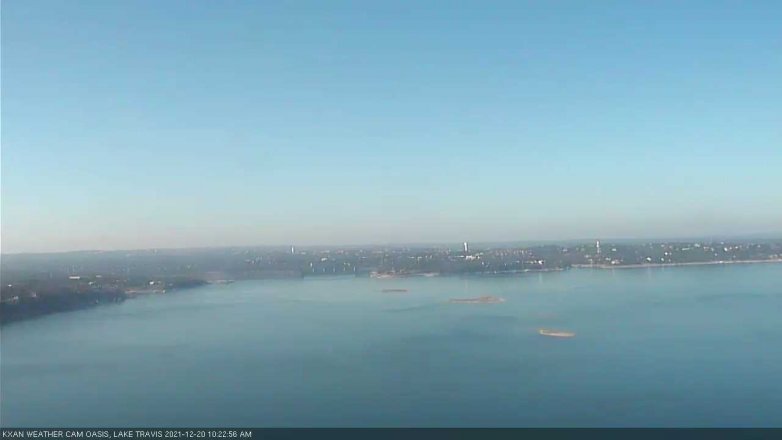 Lake Travis webcam, December 20, 2021 10:25 AM CT