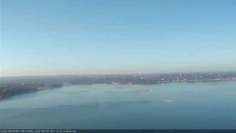 Lake Travis webcam, December 20, 2021 10:45 AM CT