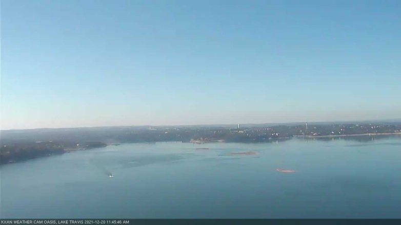 Lake Travis webcam, December 20, 2021 11:45 AM CT