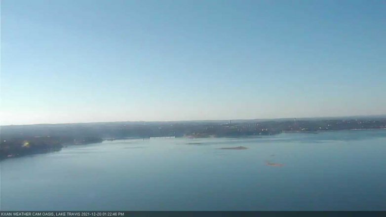 Lake Travis webcam, December 20, 2021 1:25 PM CT