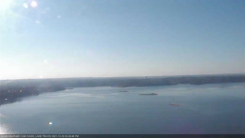 Lake Travis webcam, December 20, 2021 2:45 PM CT