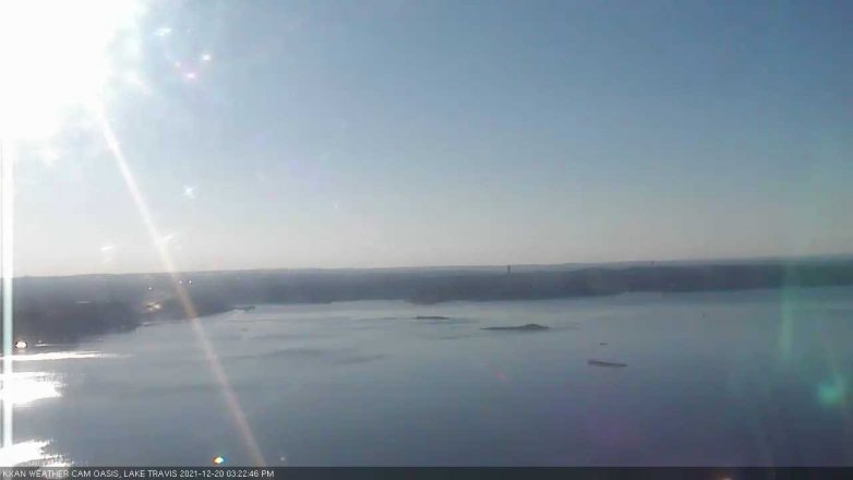 Lake Travis webcam, December 20, 2021 3:25 PM CT