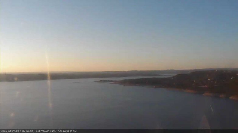 Lake Travis webcam, December 20, 2021 5:00 PM CT
