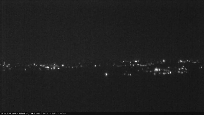 Lake Travis webcam, December 20, 2021 9:00 PM CT
