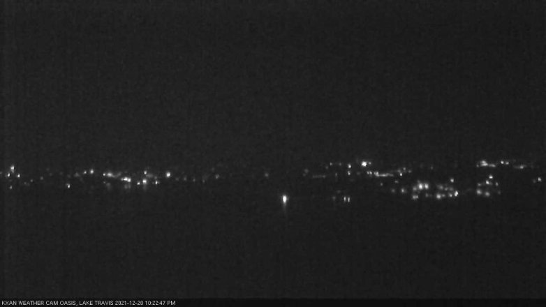 Lake Travis webcam, December 20, 2021 10:25 PM CT