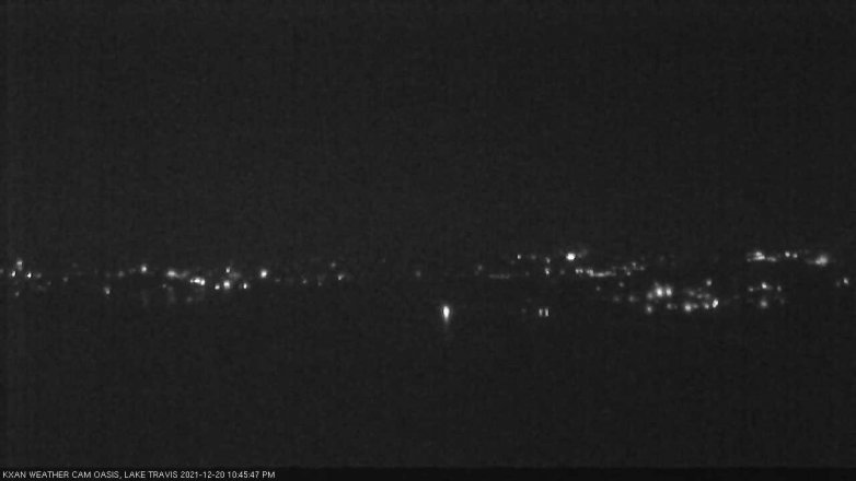 Lake Travis webcam, December 20, 2021 10:45 PM CT