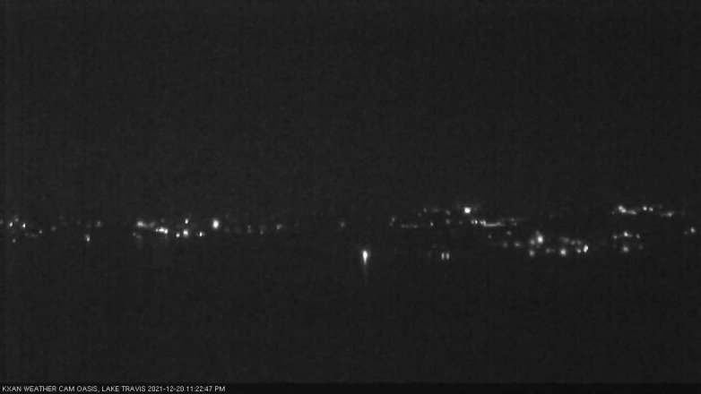 Lake Travis webcam, December 20, 2021 11:25 PM CT